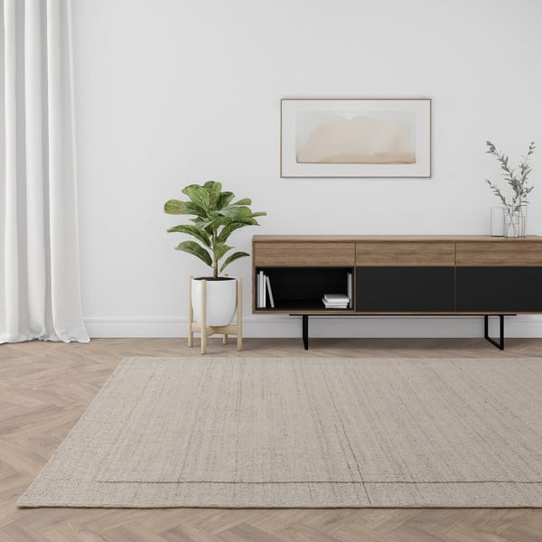 Krémový ručně tkaný vlněný koberec 160x230 cm Larson – Asiatic Carpets-image-1