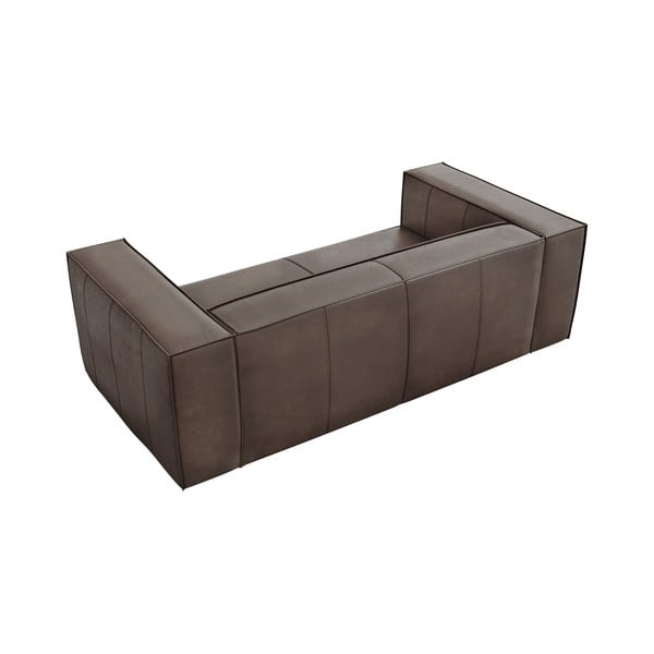 Hnědá kožená pohovka 212 cm Madame – Windsor & Co Sofas-image-4