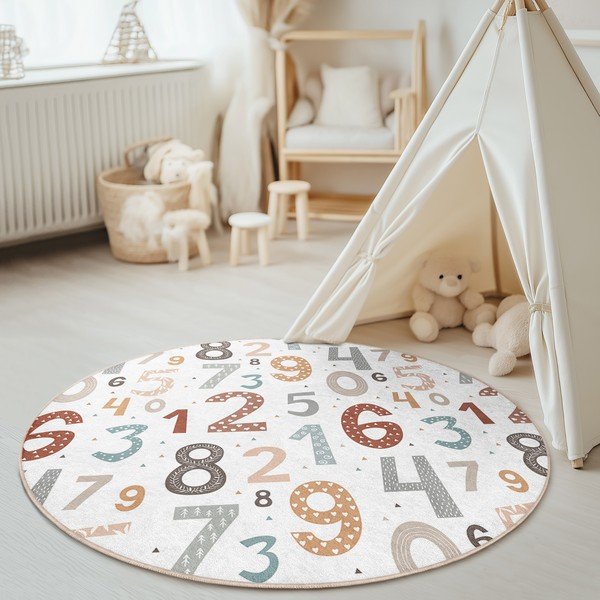 Pratelný dětský hrací koberec ø150 cm Happy Numbers – Mila Home-image-2