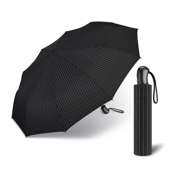 Černý skládací deštník SAmbiance imlicidad, ⌀ 100 cm