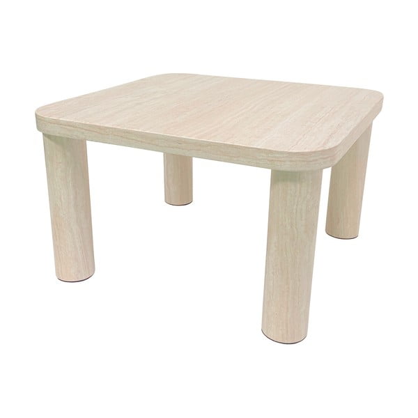 Béžový konferenční stolek v dekoru mramoru 60x60 cm Solano – Actona-image-4