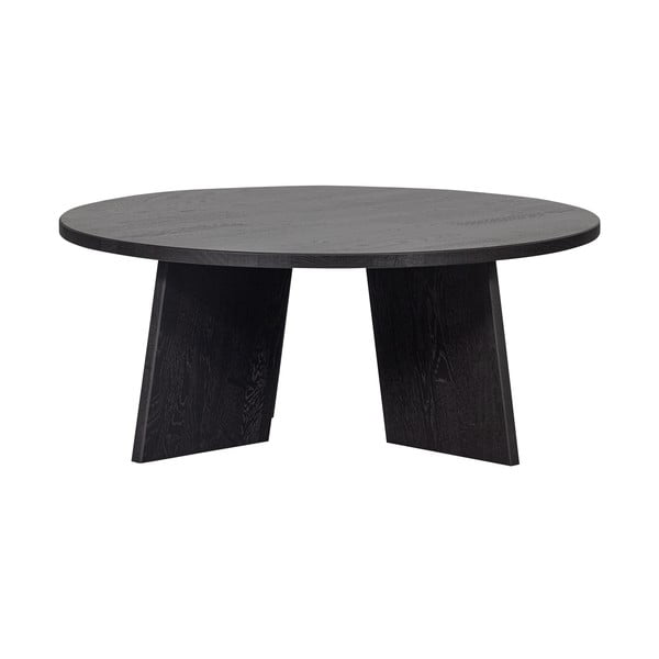Černý kulatý konferenční stolek ø 90 cm Fries – WOOOD-image-2