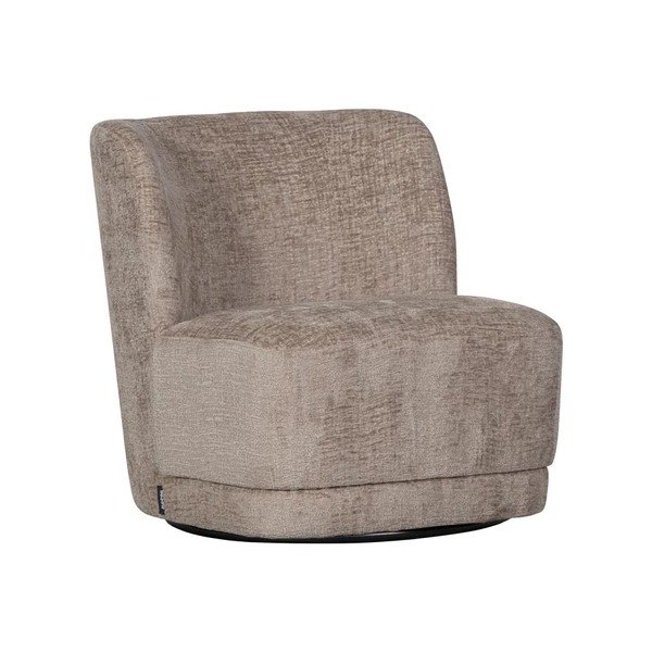 Světle hnědé sametové křeslo Atty – WOOOD