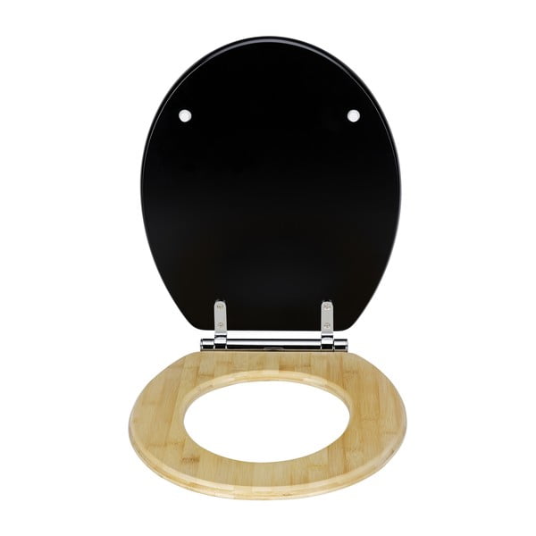 Záchodové prkénko s automatickým zavíráním 37 x 44 cm Bambusa – Wenko-image-3