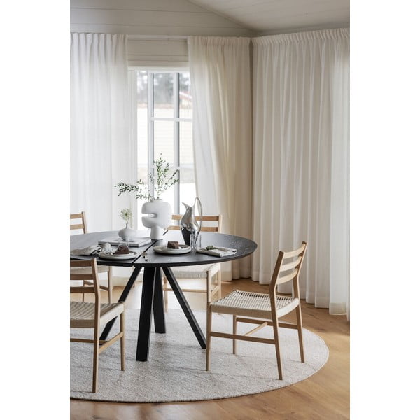 Kulatý jídelní stůl s deskou z dubového dřeva 150x150 cm Carradale - Rowico-image-2