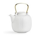 Bílá porcelánová čajová konvice Kähler Design Hammershoi, 1,2 l