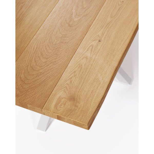 Jídelní stůl s deskou v dubovém dekoru 90x160 cm Argo – Kave Home-image-2