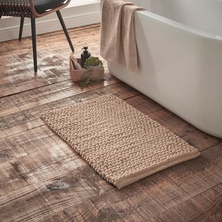 Hnědá koupelnová předložka 50x80 cm Aspen Bobble – Bianca
