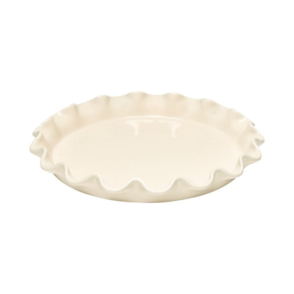 Mělká koláčová forma v barvě slonové kosti Emile Henry, ⌀ 33 cm