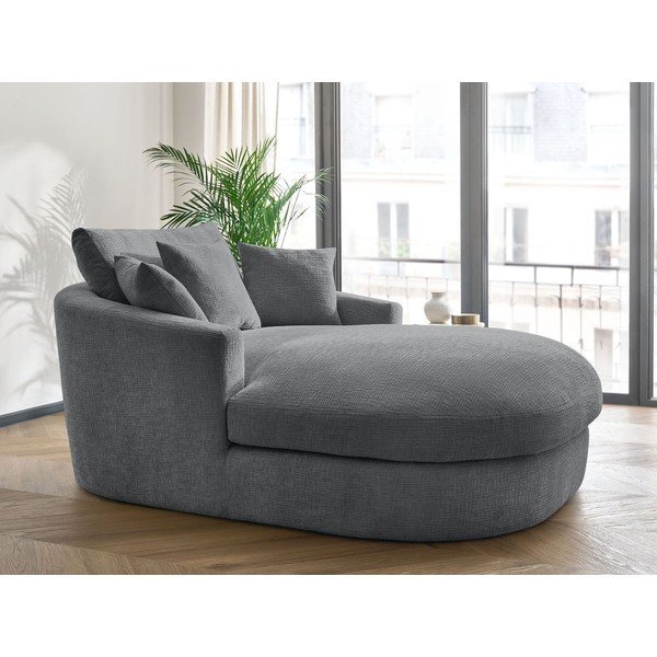 Šedé žinylkové křeslo Belem – Bobochic Paris-image-1