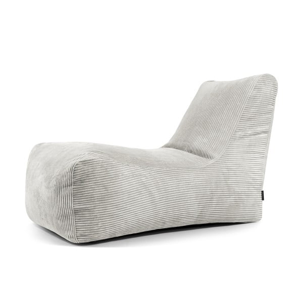 Krémový manšestrový sedací vak Lounge – SLOWDOWN