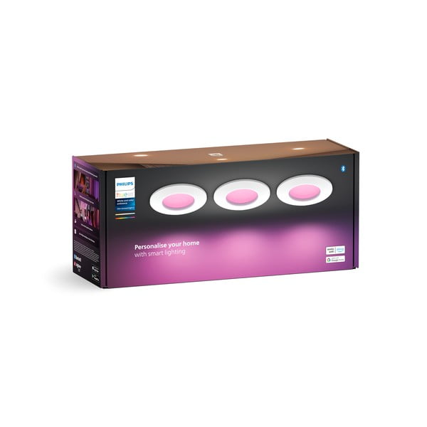 LED podhledová smart stropní svítidla v sadě 3 ks 8 W Slim – Philips Hue-image-4