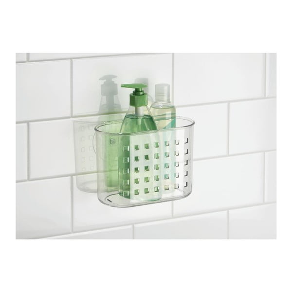 Transparentní samodržící košík iDesign Mini Shower-image-1