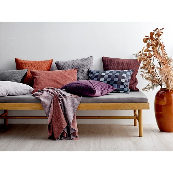 Červeno-ornažový bavlněný polštář Södahl Elsa, 50 x 50 cm-image-2