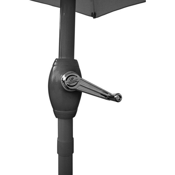 Šedý slunečník ø 230 cm – Happy Green-image-4