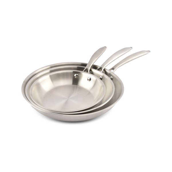 Nerezové pánve v sadě 3 ks ø 29,5 cm Blaze – Salt&Pepper