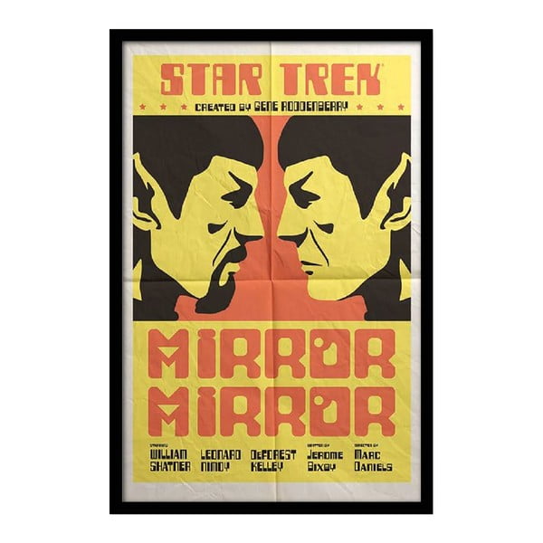 Plakát Star Trek, 35x30 cm