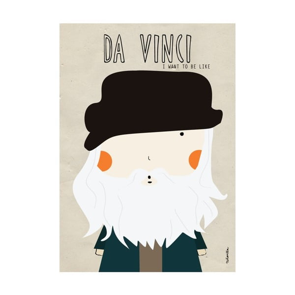 Plakát I want to be like Da Vinci