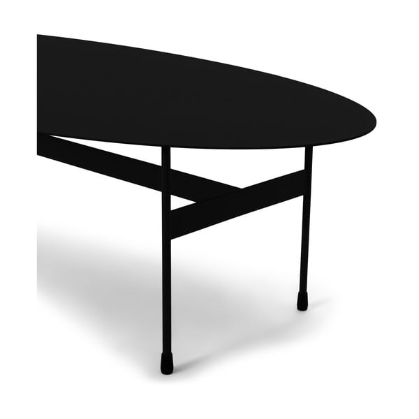 Černý kovový konferenční stolek 39x120 cm Mira – Spinder Design-image-2