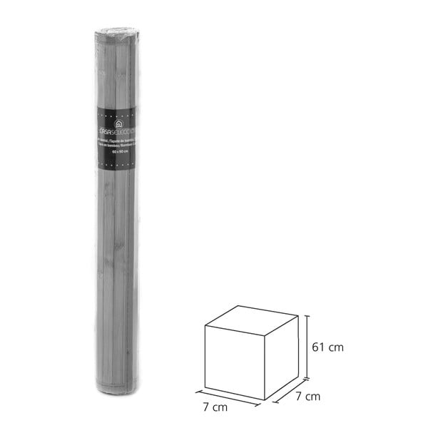 Šedo-zelený bambusový koberec 60x90 cm – Casa Selección-image-3