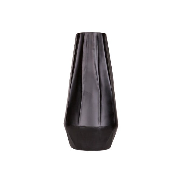 Černá váza De Eekhoorn Angular, výška 33 cm