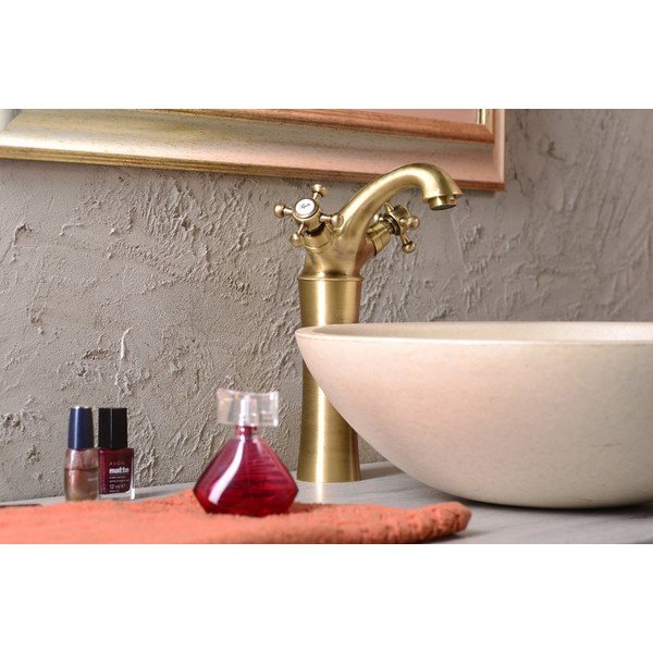 Stojánková umyvadlová baterie v bronzové barvě Antea – Sapho-image-1
