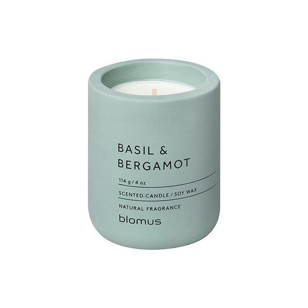 Vonná sojová svíčka doba hoření 24 h Fraga: Basil & Bergamot – Blomus