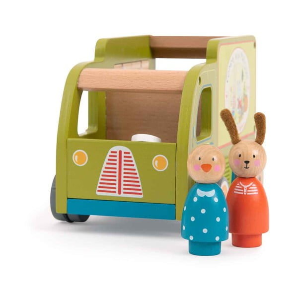 Dřevěné autíčko La Grande Famille Food Truck  – Moulin Roty-image-2