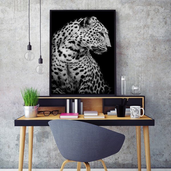 Plakát v dřevěném rámu Leopard-image-1