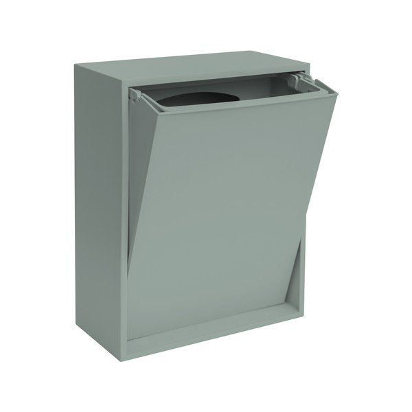 Šedomodrý odpadkový koš na tříděný odpad/nástěnný z recyklovaného plastu Recycling Box – ReCollector