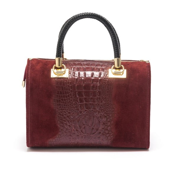 Červená kožená kabelka Isabella Rhea no. 822