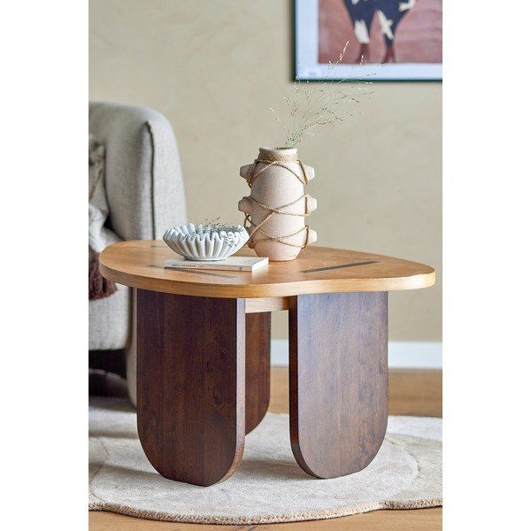 Konferenční stolek v přírodní barvě 60x75 cm Cilas – Bloomingville-image-1