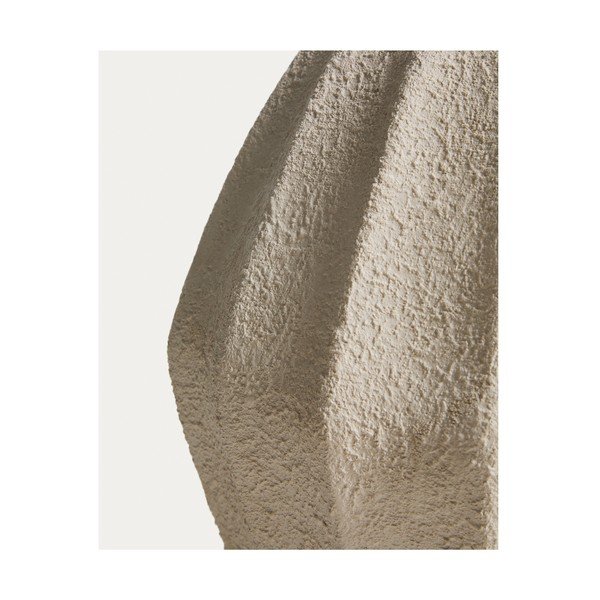 Krémová ručně vyrobená/vysoká váza z papírmaše (výška 46,5 cm) Arquena – Kave Home-image-3