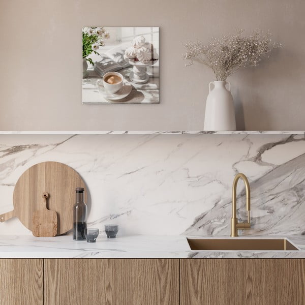 Skleněný obraz 30x30 cm Meringue – Styler-image-1