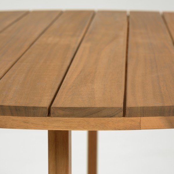 Zahradní jídelní stůl z akáciového dřeva Kave Home Dafne, ⌀ 120 cm-image-2