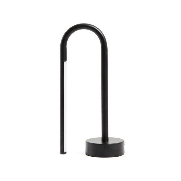 Černá kovová LED stolní lampa (výška 30 cm) Bow – Kave Home