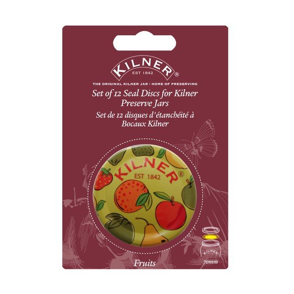 Sada 12 těsnících víček s motivem ovoce Kilner Fruit-image-1