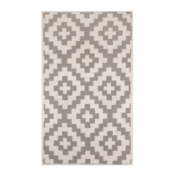 Krémový koberec s příměsí bavlny Art Coffee, 80 x 150 cm