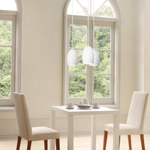 Bílé trojramenné závěsné svítidlo Sotto Luce Ume Elementary Matte, ⌀ 14 cm-image-1