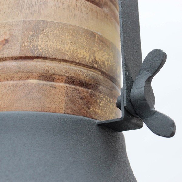 Šedé stropní svítidlo LABEL51 Grid, ⌀ 52 cm-image-1