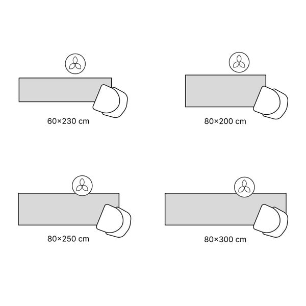 Modrý pratelný běhoun 80x300 cm Abstract Colors Blue – Vitaus-image-3