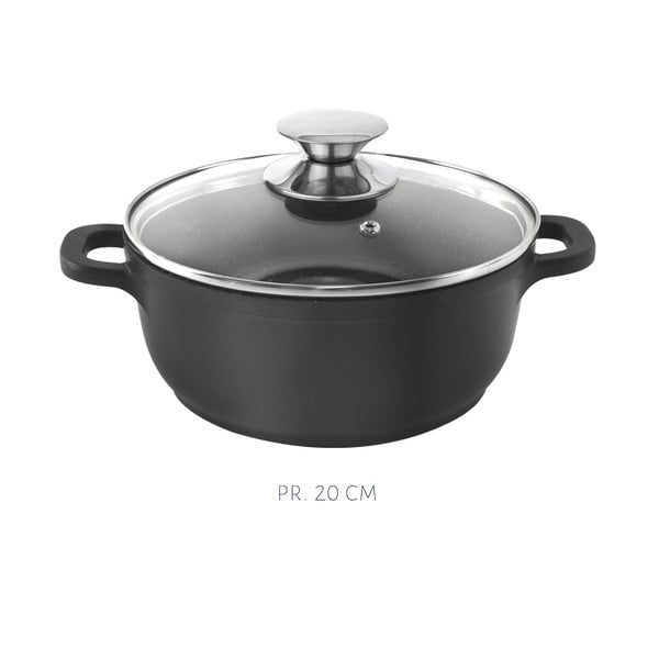 5dílná sada hliníkového nádobí se 3 pokličkami a roštem Orion Grande-image-4