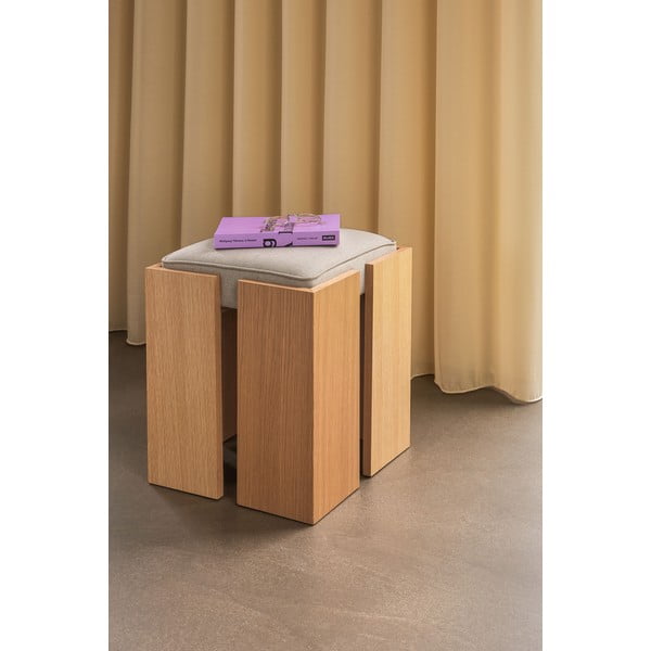 Stolička v přírodní barvě Forma – Hübsch-image-1