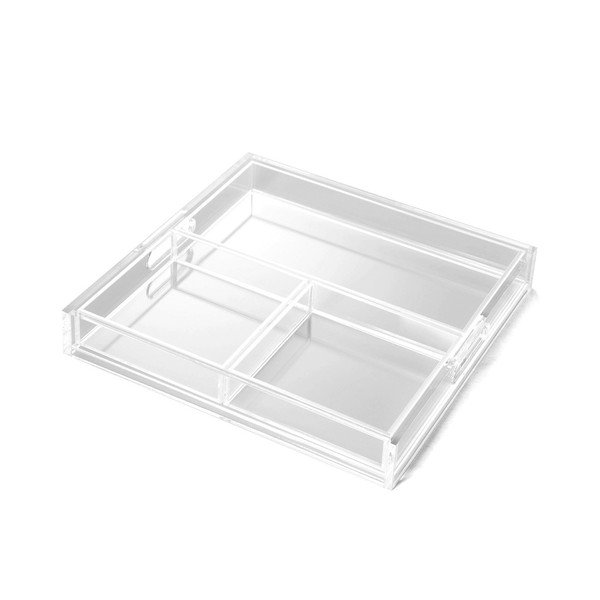 Transparentní set tácu a 3 servírovacích podnosů Tomasucci Split-image-2