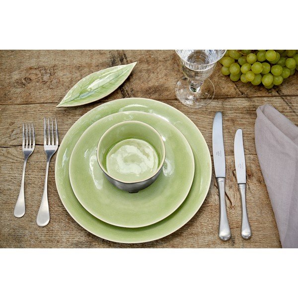 Světle zeleno-černá kameninová miska na nožičkách Costa Nova Riviera, ⌀ 14 cm-image-3