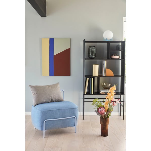 Černá knihovna z jasanového dřeva Hübsch Divide, 79 x 160 cm-image-3