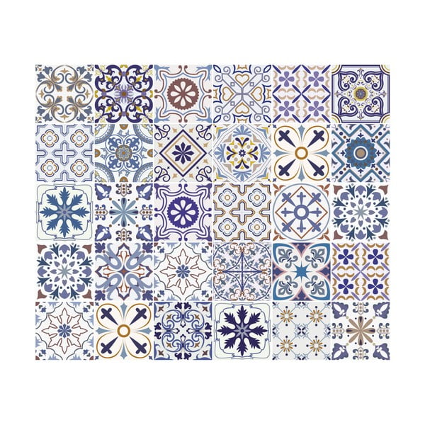 Sada 30 dekorativních samolepek na stěnu Ambiance Riviera, 15 x 15 cm-image-2