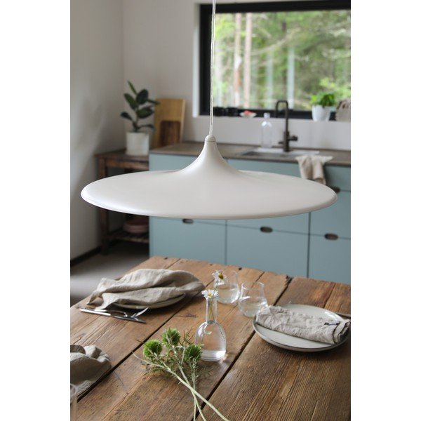 Béžové kovové LED stmívatelné závěsné svítidlo ø57x13 cm Beam – Markslöjd-image-1