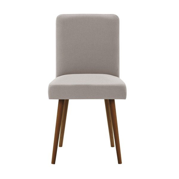 Šedohnědá židle s tmavě hnědými nohami z bukového dřeva Ted Lapidus Maison Fragrance-image-4