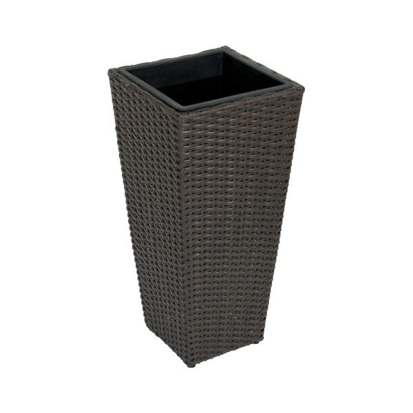 Tmavě hnědý zahradní květináč ADDU Planter, výška 60 cm